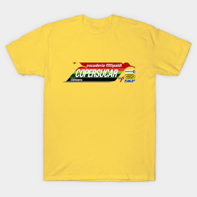 First And Only Brazilian F-1 Team Motorsport Art T-Shirt by San Studios Company